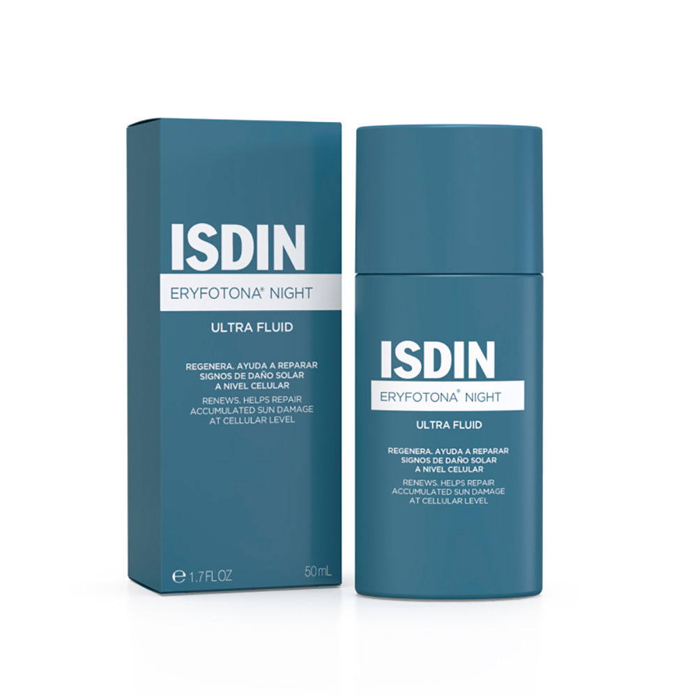 ISDIN Eryfotona Night Ultra Fluid Siero Viso Notte Riparatore e Rigenerante 50 ml